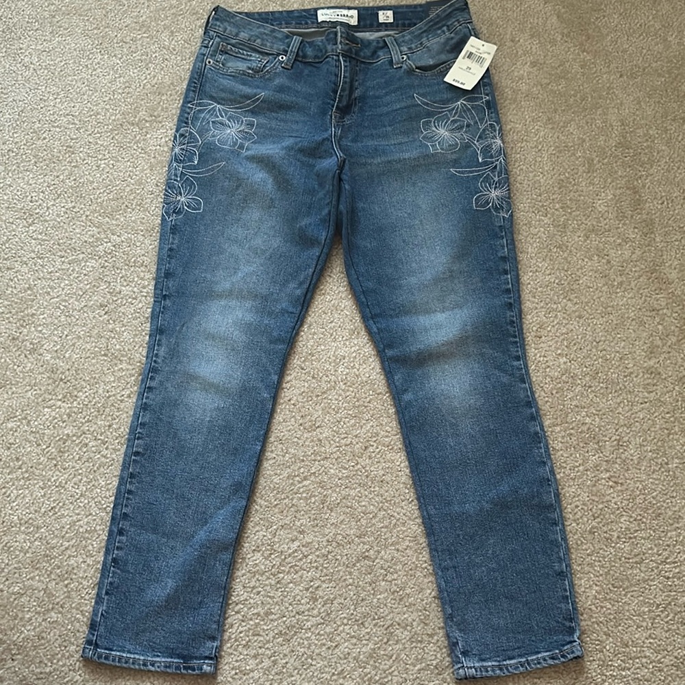 NWT LUCKY BRAND embellished denim jeans Size 8/29